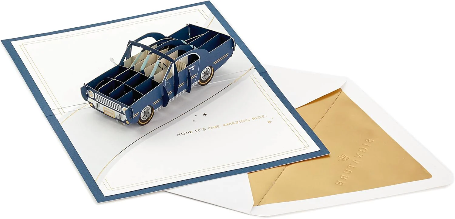 Hallmark Signature Paper Wonder Pop Up Birthday Card (Classic Car, Amazing Ride) - Image 7