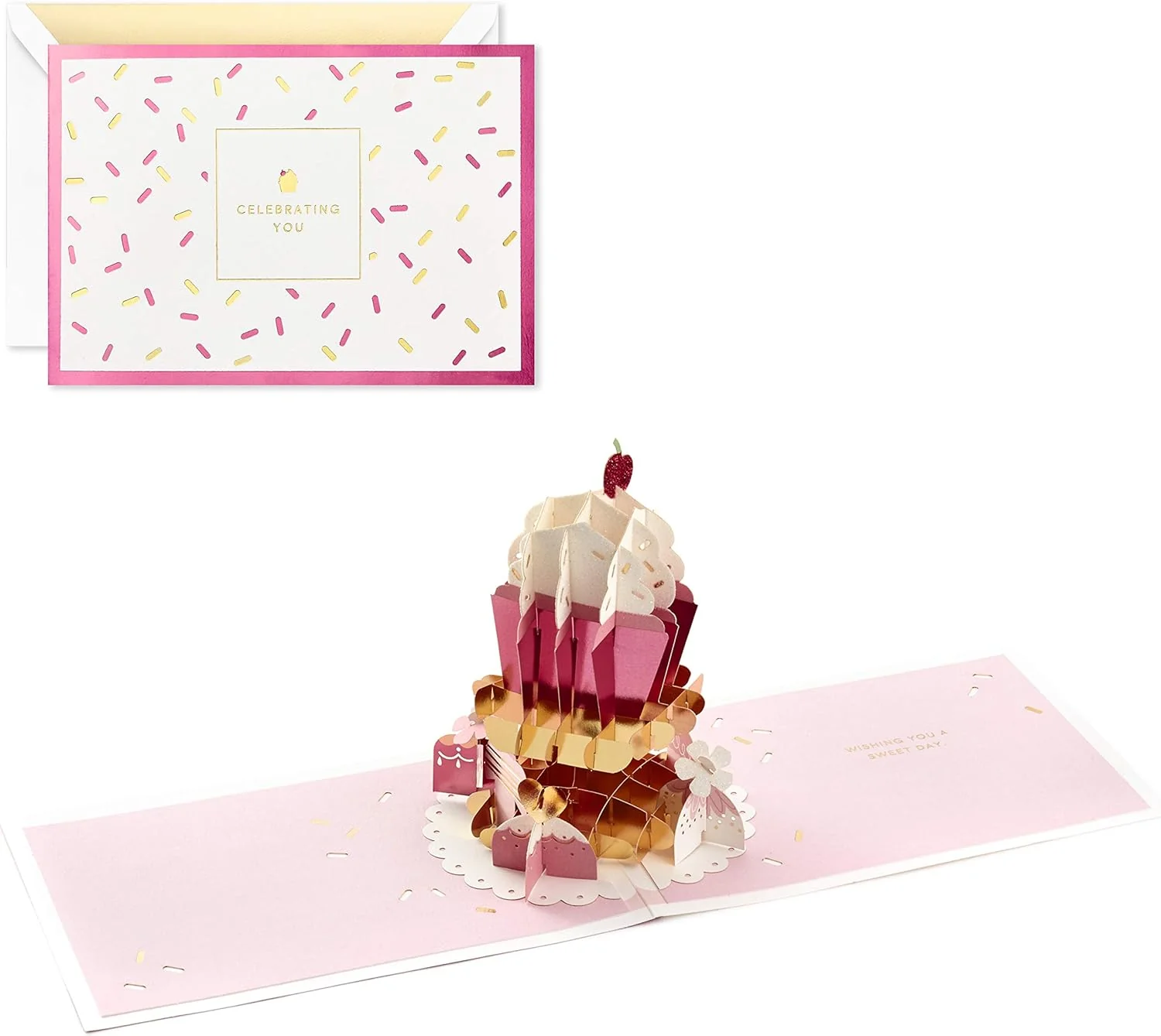Hallmark Signature Paper Wonder Pop Up Birthday Card (Cupcake, Sweet Day) - Image 7