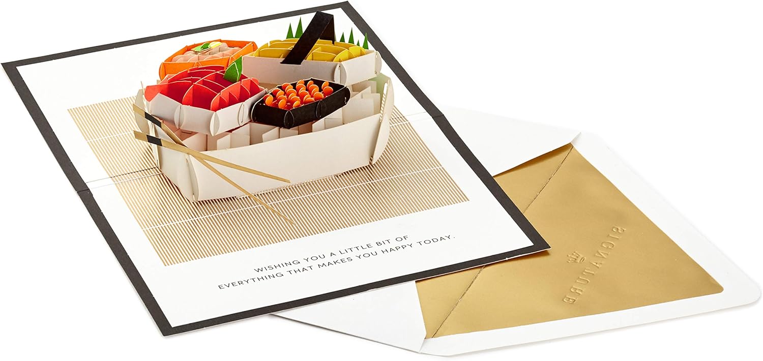 Hallmark Signature Paper Wonder Pop Up Birthday Card (Sushi, Everything That Makes You Happy) - Image 5