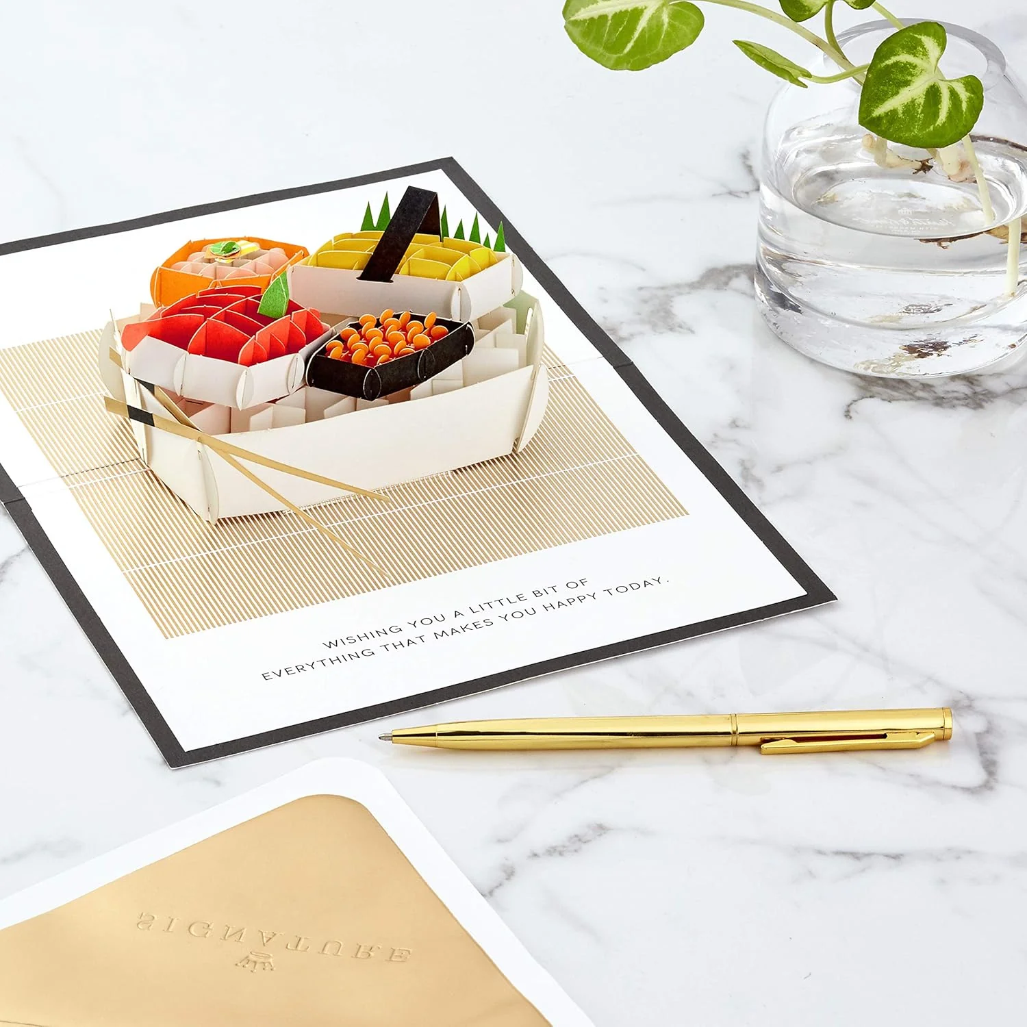 Hallmark Signature Paper Wonder Pop Up Birthday Card (Sushi, Everything That Makes You Happy) - Image 7