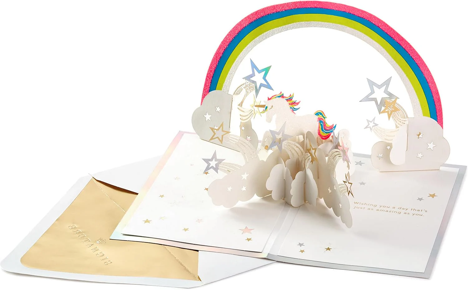 Hallmark Signature Paper Wonder Pop Up Birthday Card (Unicorn, You are Magical) - Image 4