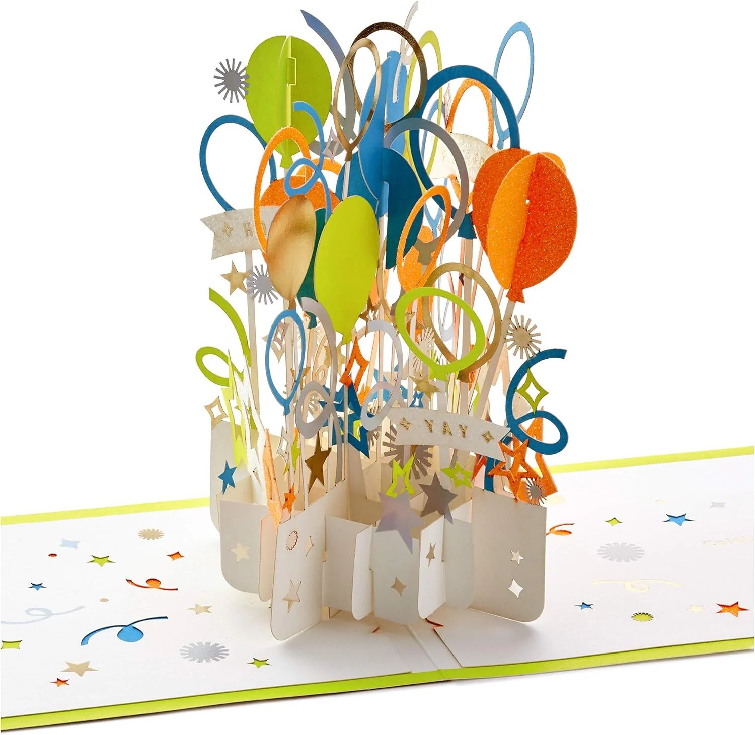 Hallmark Signature Paper Wonder Pop Up Congratulations or Birthday Card (Celebrate)