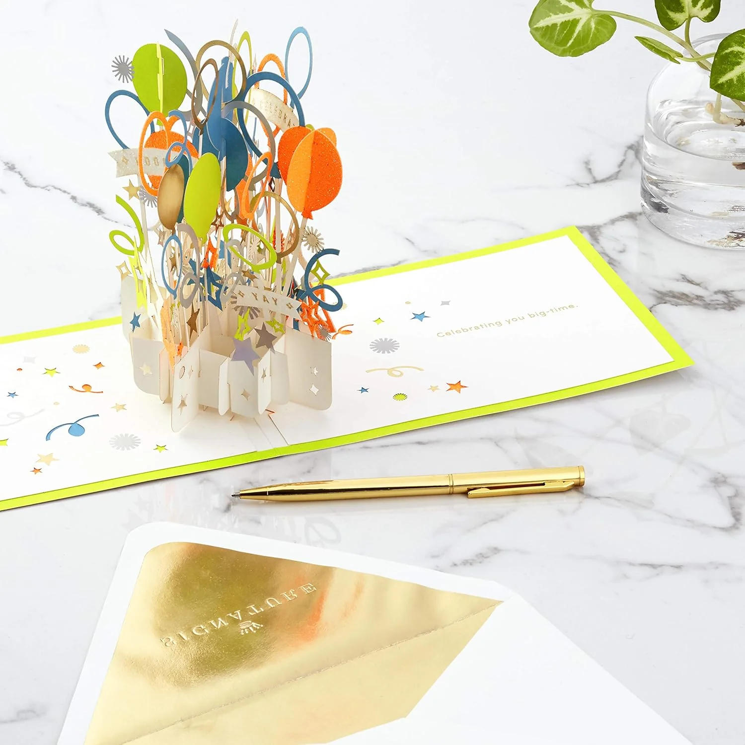 Hallmark Signature Paper Wonder Pop Up Congratulations or Birthday Card (Celebrate) - Image 5