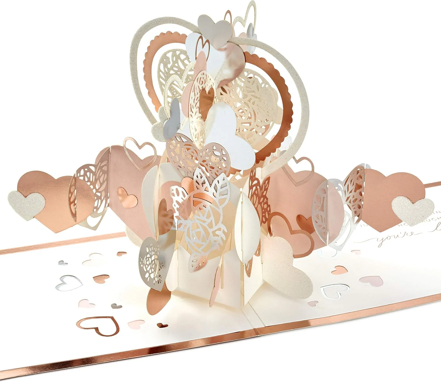 Hallmark Signature Paper Wonder Pop Up Love Card, Love You Hearts (Anniversary Card, Birthday Card, Sweetest Day Card)
