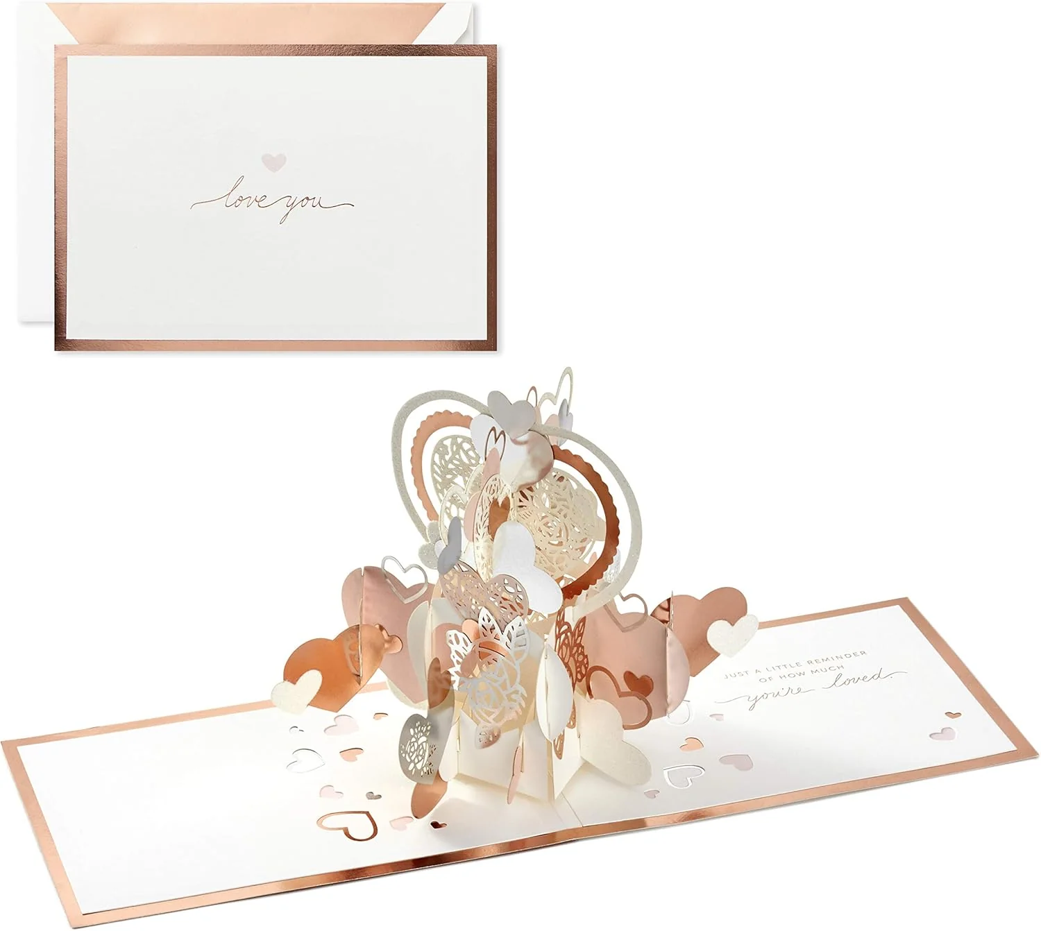 Hallmark Signature Paper Wonder Pop Up Love Card, Love You Hearts (Anniversary Card, Birthday Card, Sweetest Day Card) - Image 4