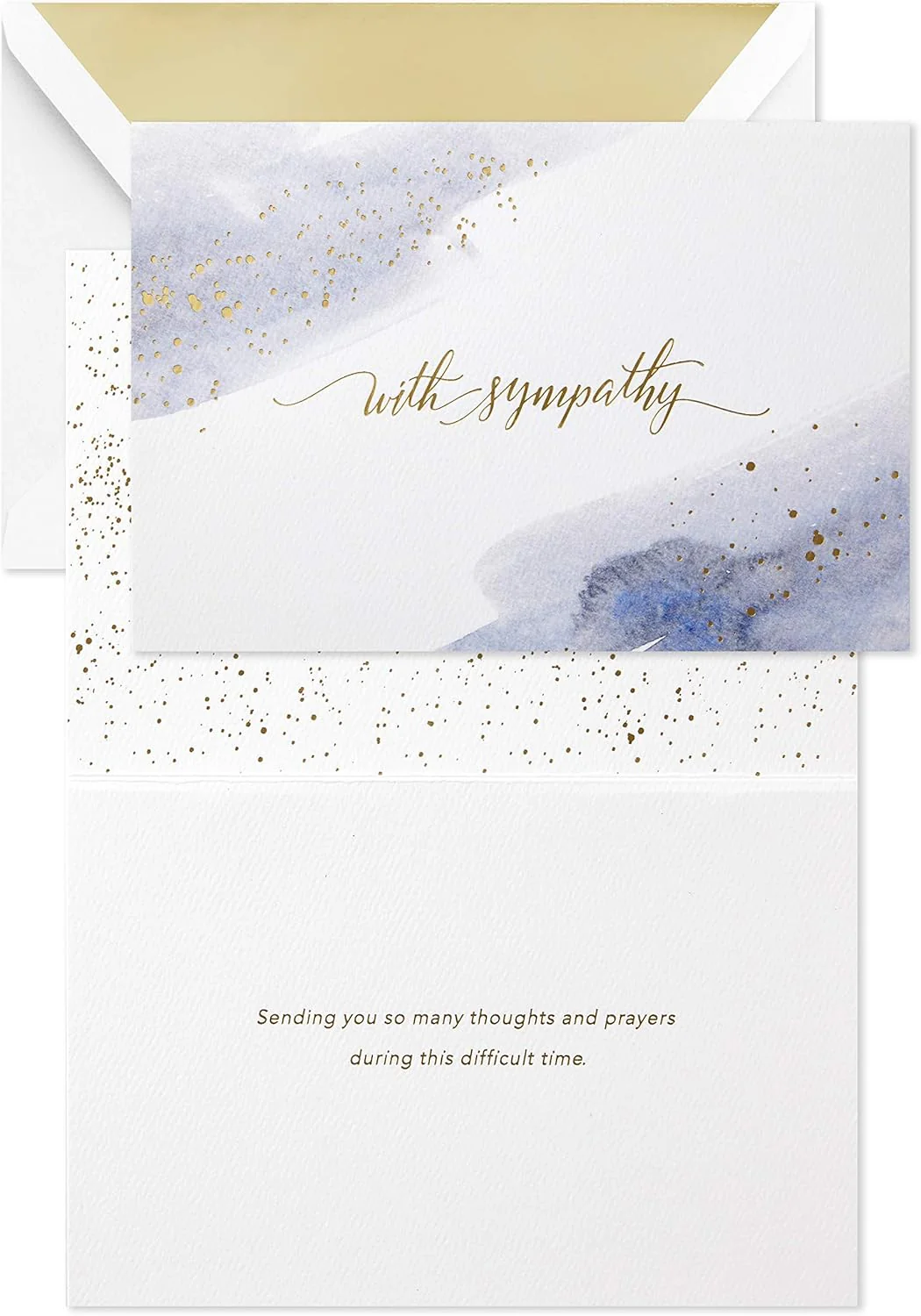 Hallmark Signature Sympathy Card (Many Thoughts and Prayers) - Image 2
