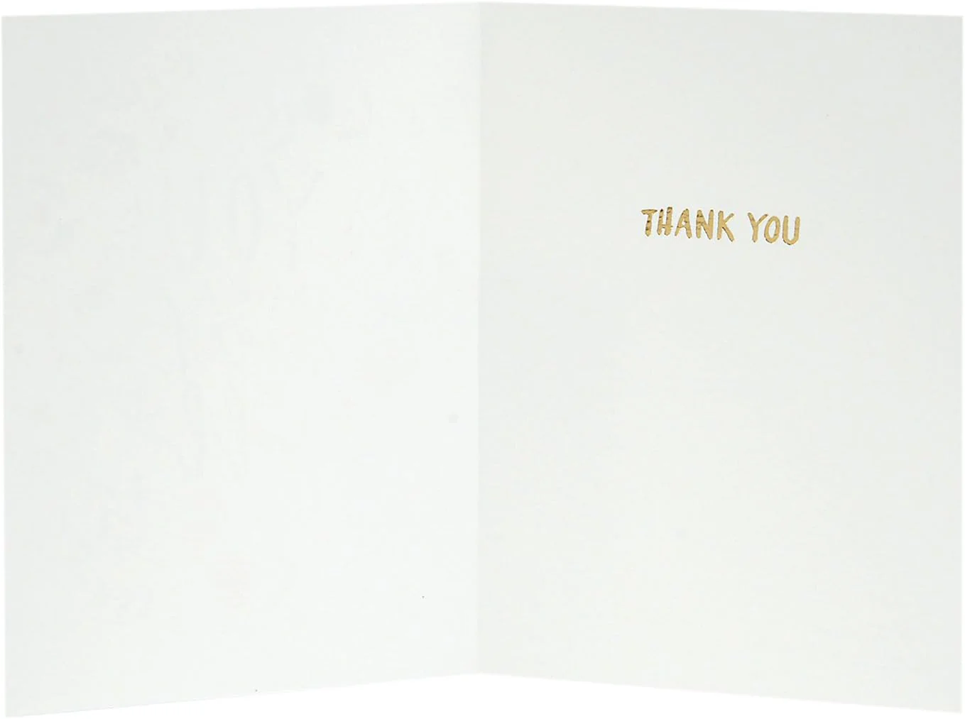 Hallmark Signature Thank You Greeting Card (Heart of Gold Floral Wreath) - Image 3