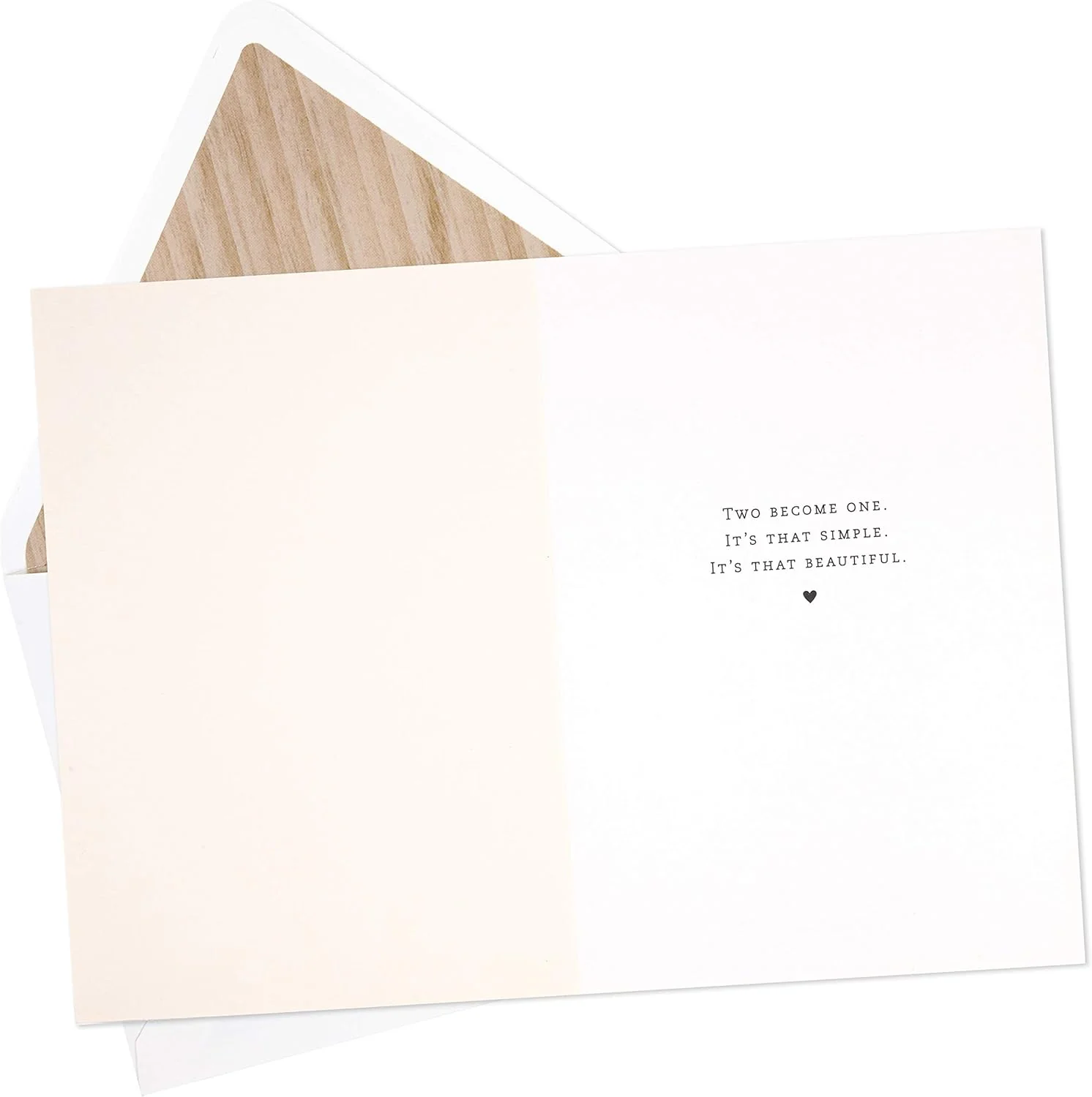 Hallmark Signature Wedding Card for Lesbian Couple, Wood Mrs. and Mrs. - Image 2