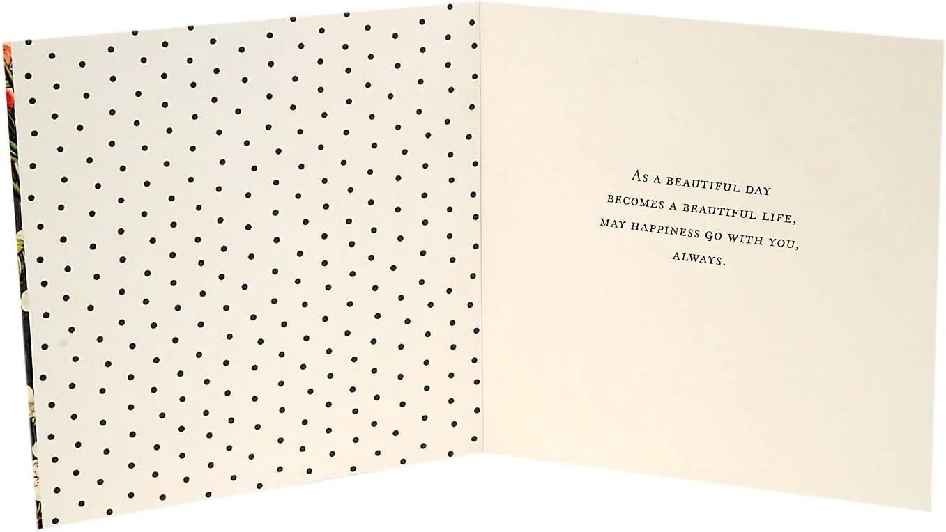 Hallmark Signature Wedding Card (May Happiness Go with You Always) - Image 3