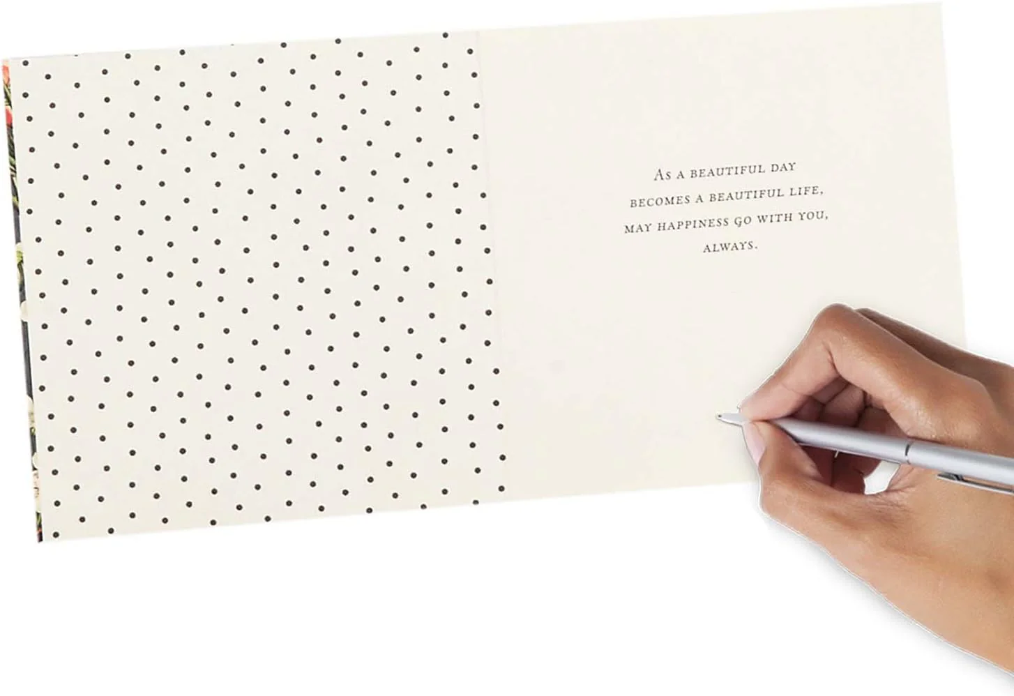 Hallmark Signature Wedding Card (May Happiness Go with You Always) - Image 6