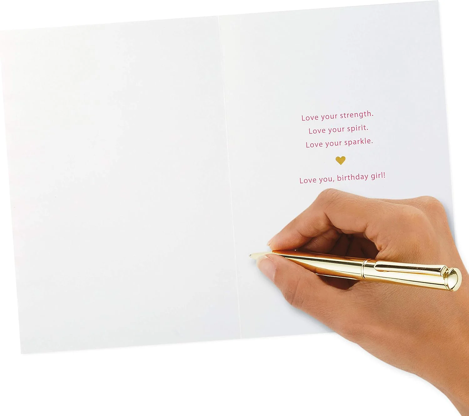 Hallmark Signature Women's Birthday Greeting Card (Heart and Stripes) - Image 5