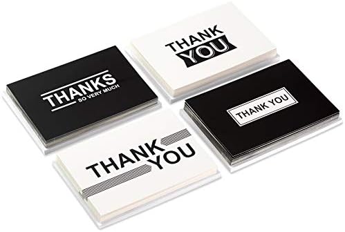 Hallmark Thank You Cards Assortment, Black and White Thanks (48 Cards with Envelopes for All Occasions) - Image 3