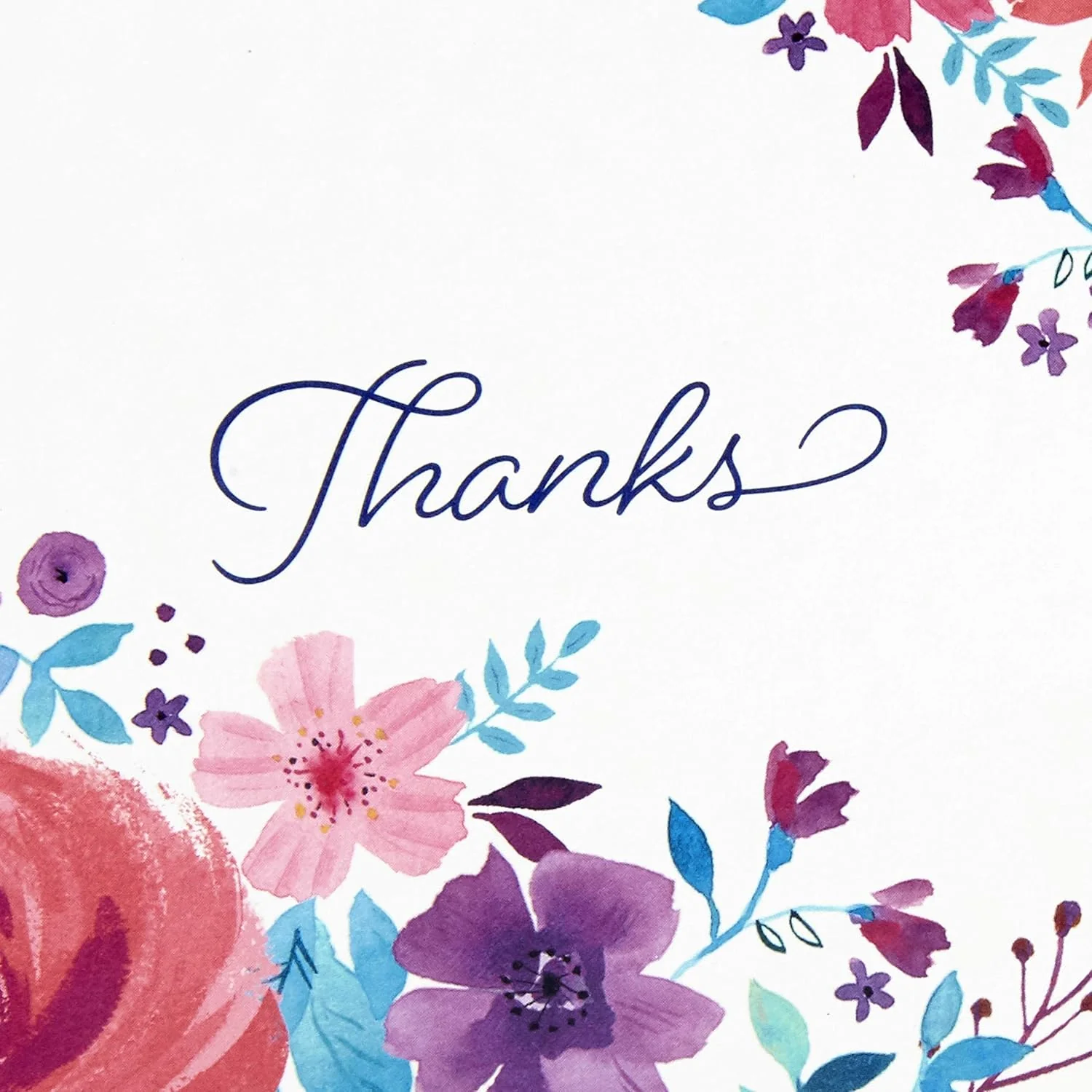 Hallmark Thank You Cards Assortment, Painted Flowers (48 Cards with Envelopes for Baby Showers, Wedding, Bridal Showers, All Occasion) - Image 3