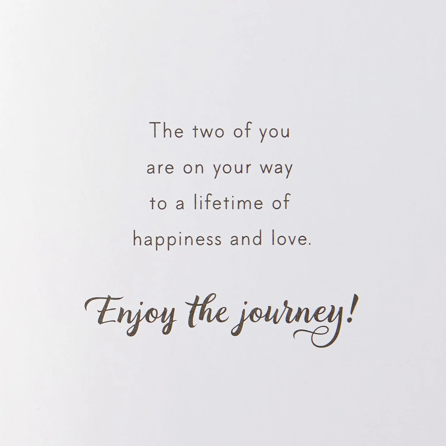 Hallmark Wedding Card, Bridal Shower Card, or Engagement Card (Enjoy The Journey) - Image 5