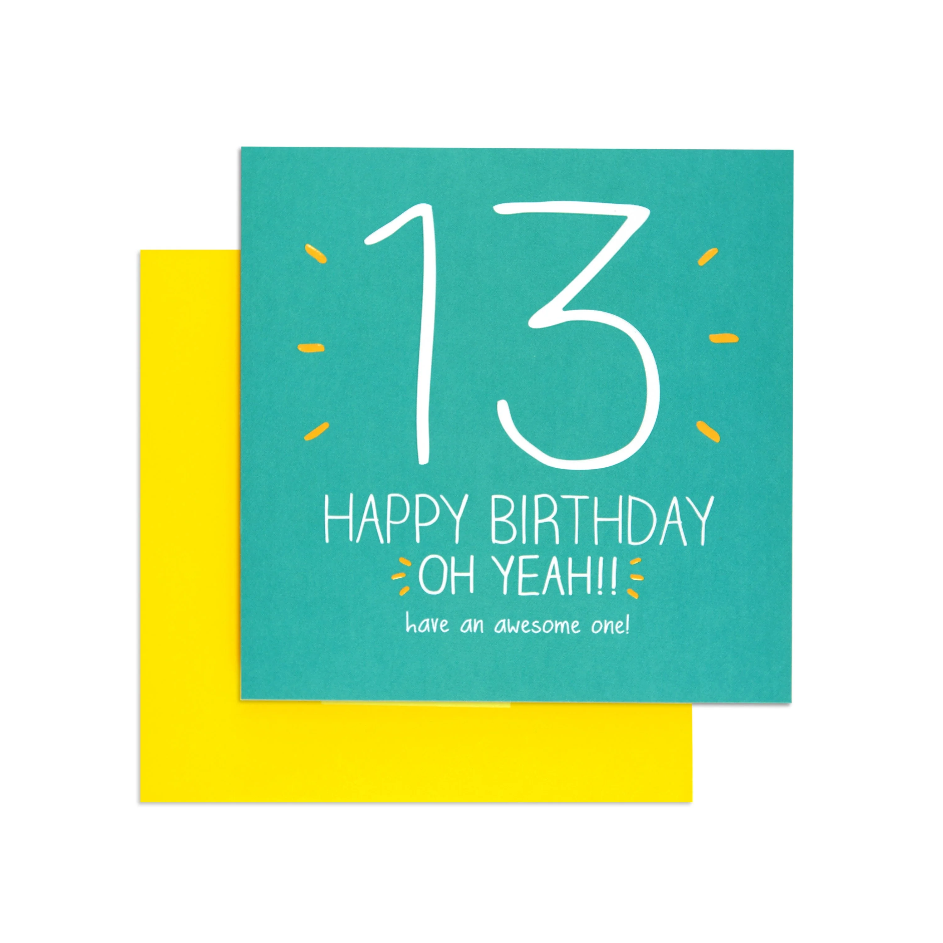 Oh Yeah Fun 13th Birthday Card - Image 3