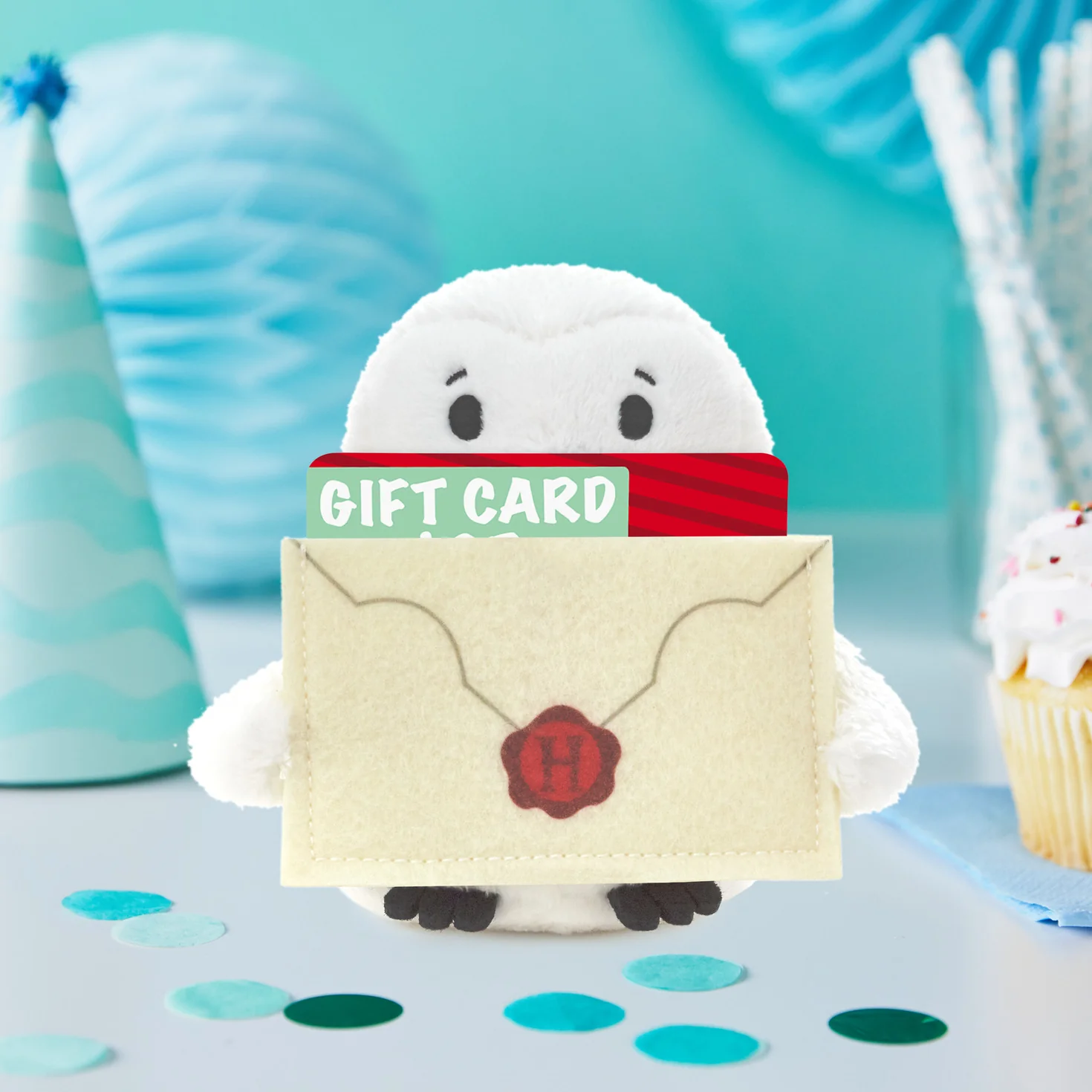 Harry Potter™ Hedwig™ Plush Gift Card Holder, 5" - Image 3