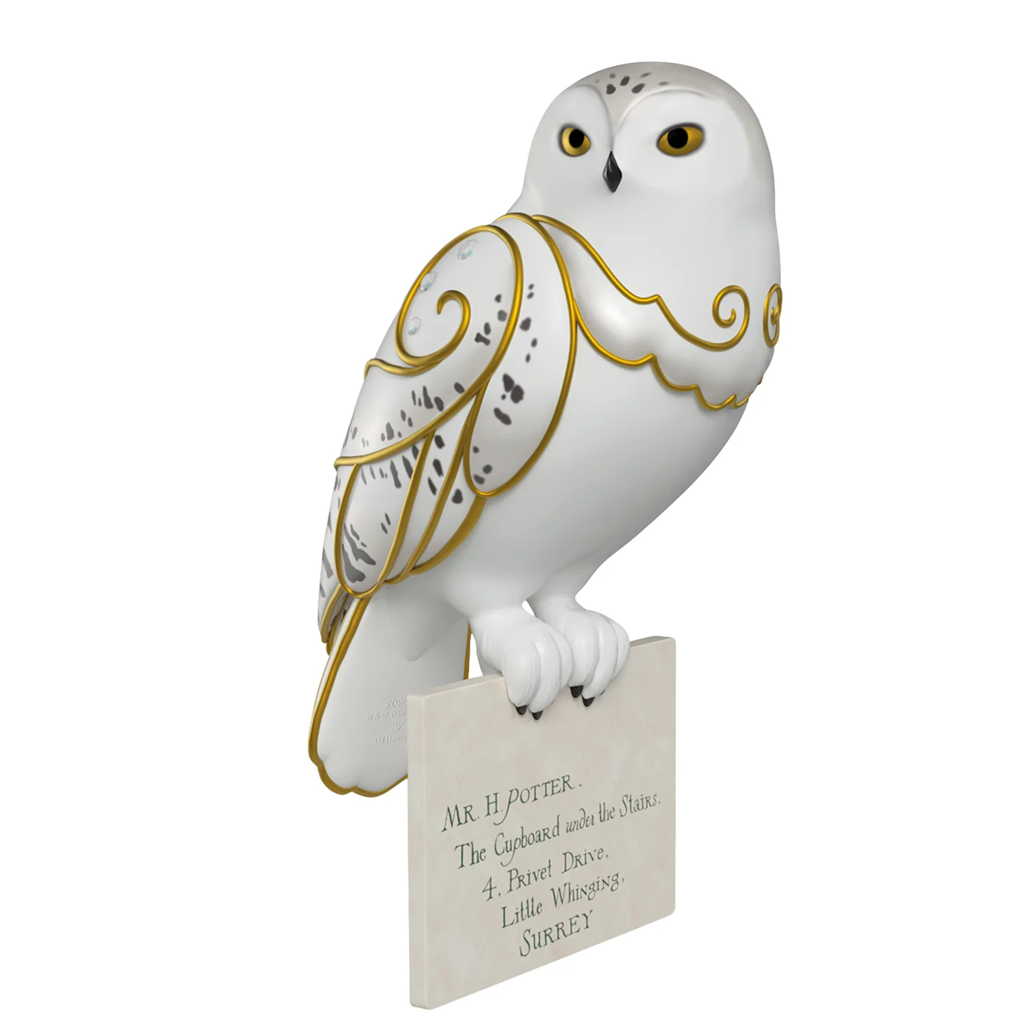 Harry Potter™ Hedwig™ With Letter — 2026 Hallmark Keepsake Christmas Ornament
