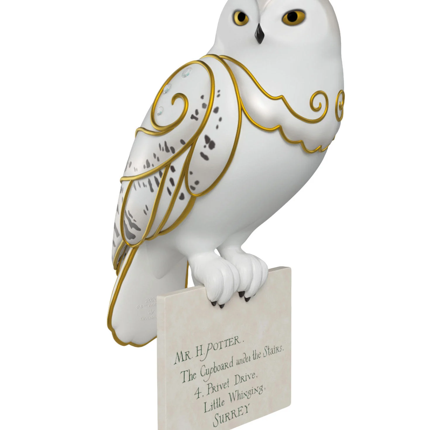 Harry Potter™ Hedwig™ With Letter — 2026 Hallmark Keepsake Christmas Ornament - Image 4