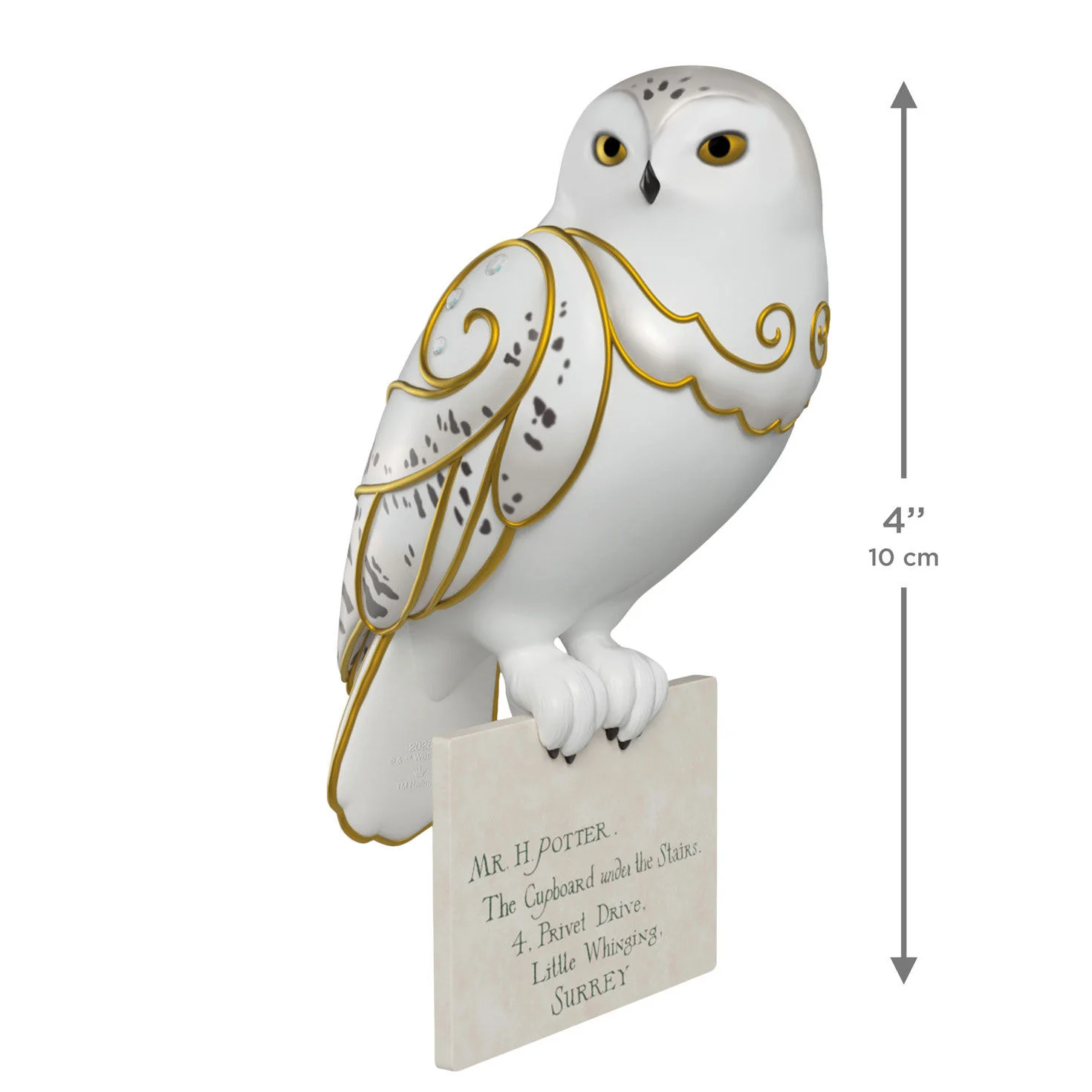 Harry Potter™ Hedwig™ With Letter — 2026 Hallmark Keepsake Christmas Ornament - Image 6
