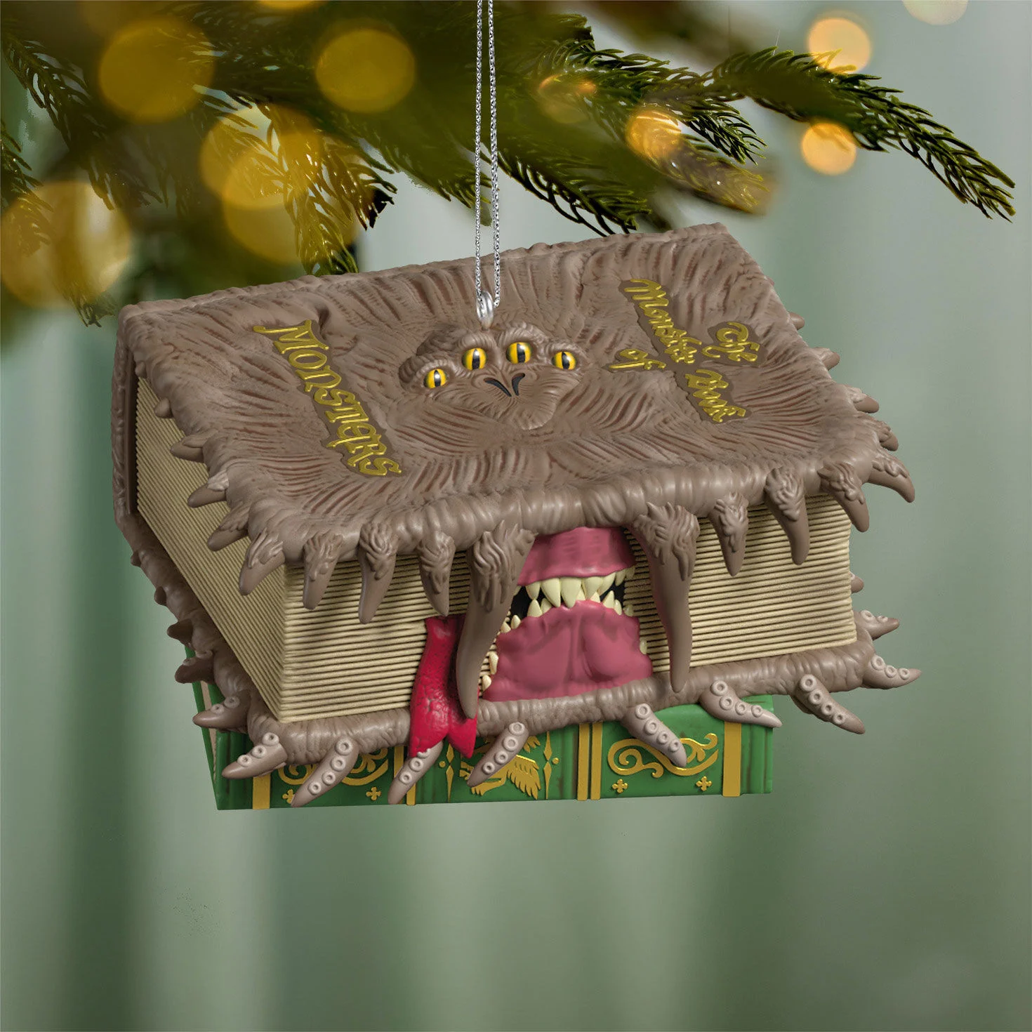 Harry Potter™ The Monster Book of Monsters With Sound and Motion — 2026 Hallmark Keepsake Christmas Ornament - Image 2