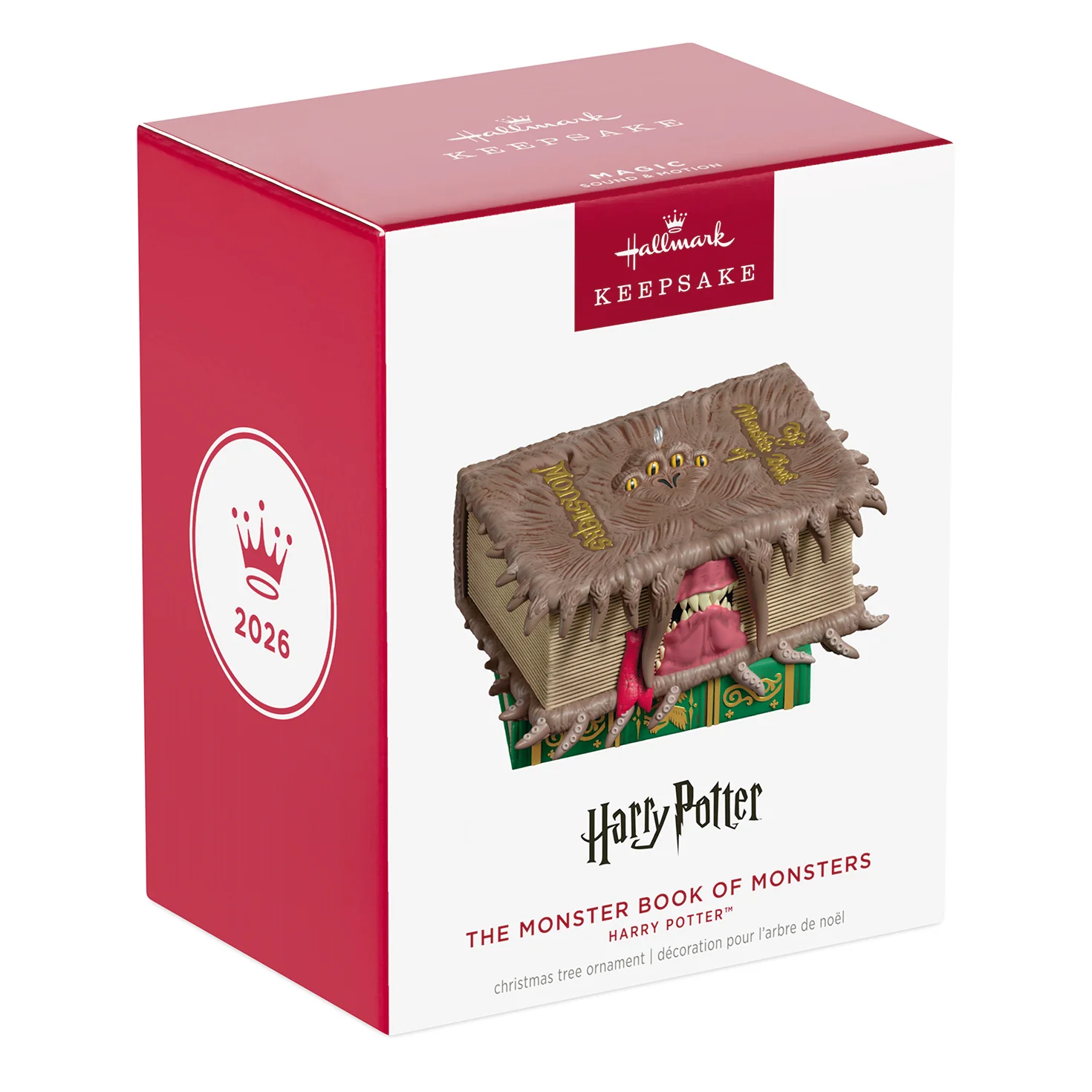 Harry Potter™ The Monster Book of Monsters With Sound and Motion — 2026 Hallmark Keepsake Christmas Ornament - Image 7