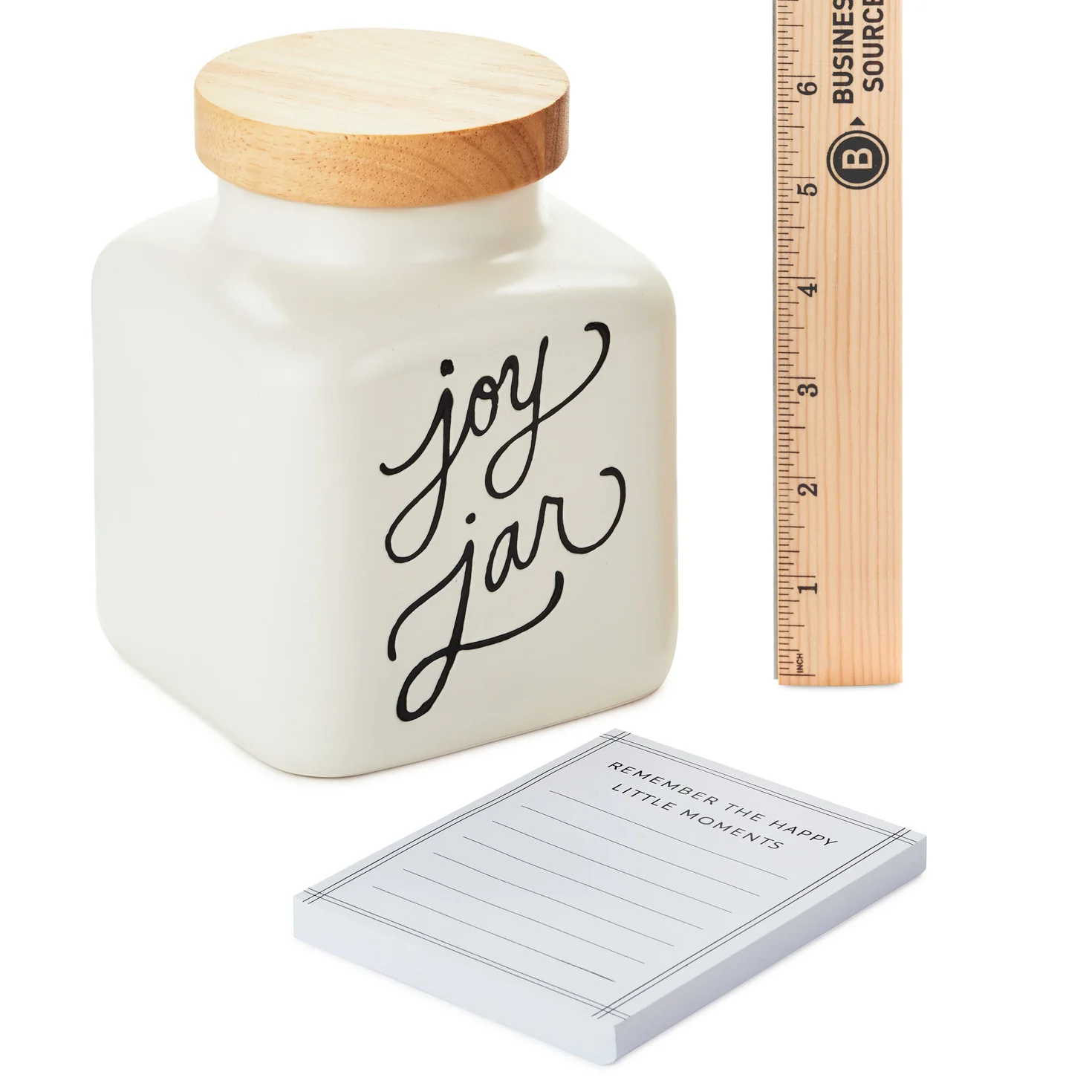 Ceramic Joy Jar and Notepad Set - Image 3