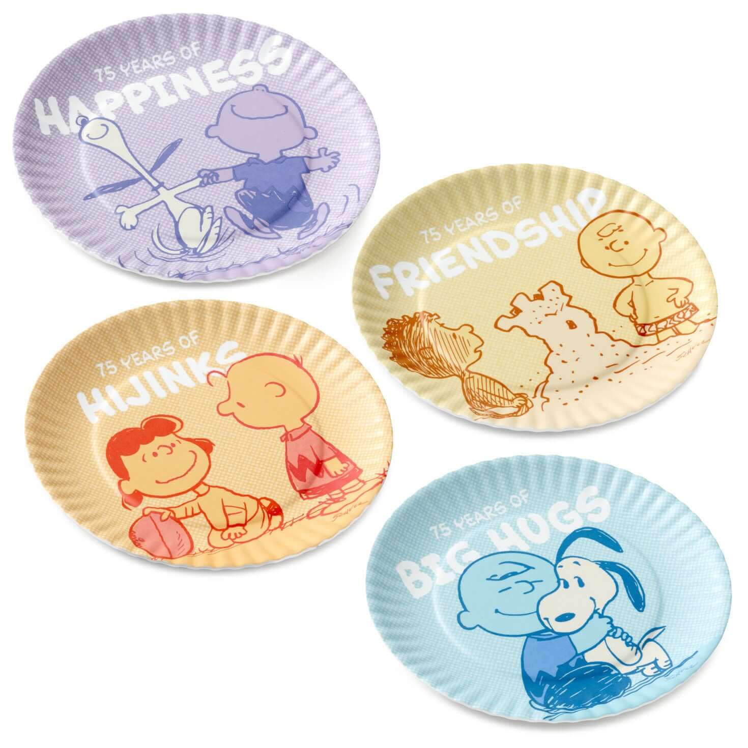 Peanuts® 75th Anniversary Appetizer Plate Set - Image 2
