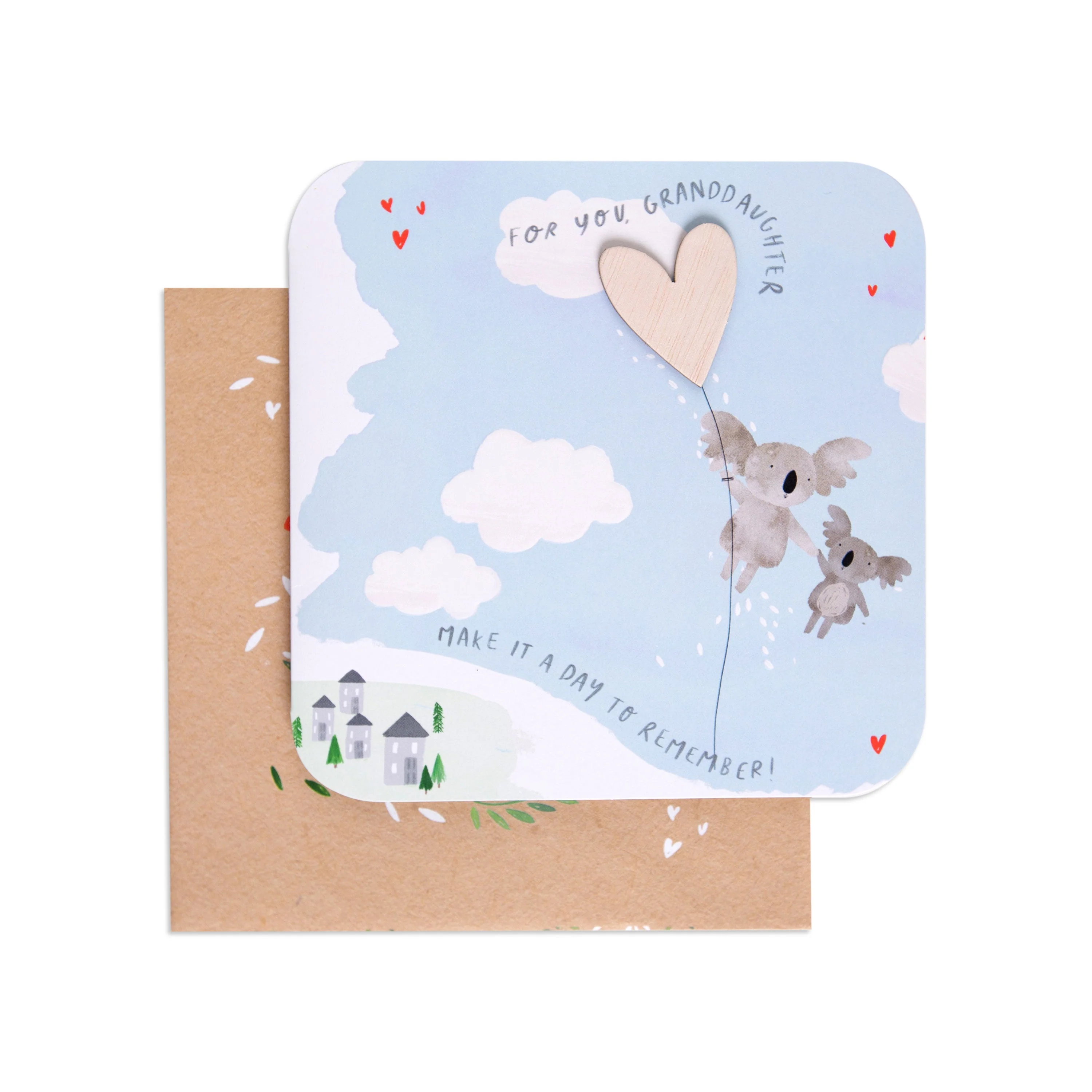 Heartfelt Koala Bear Granddaughter Birthday Card - Image 3