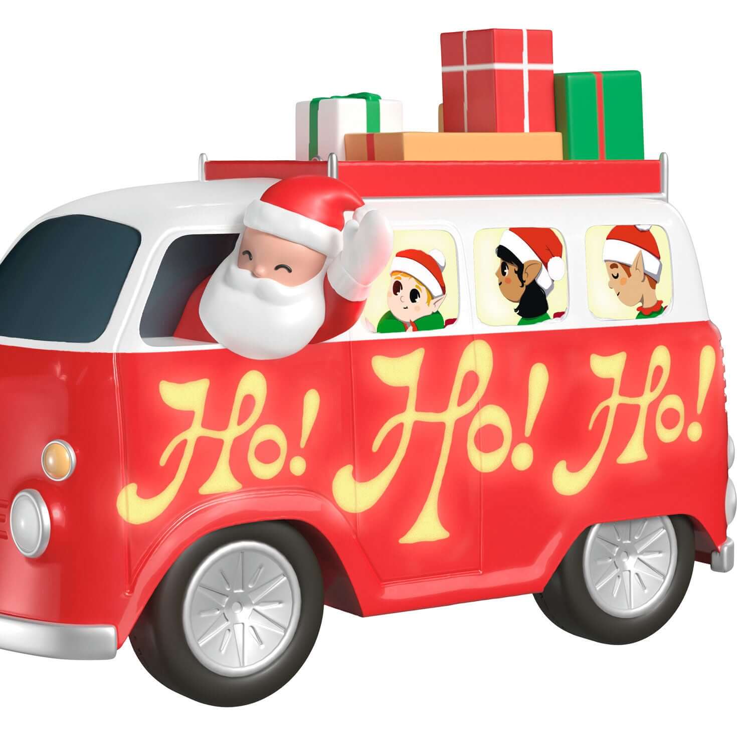 Here Comes Santa Claus Musical Ornament With Light — 2025 Hallmark Keepsake Christmas Ornament - Image 4