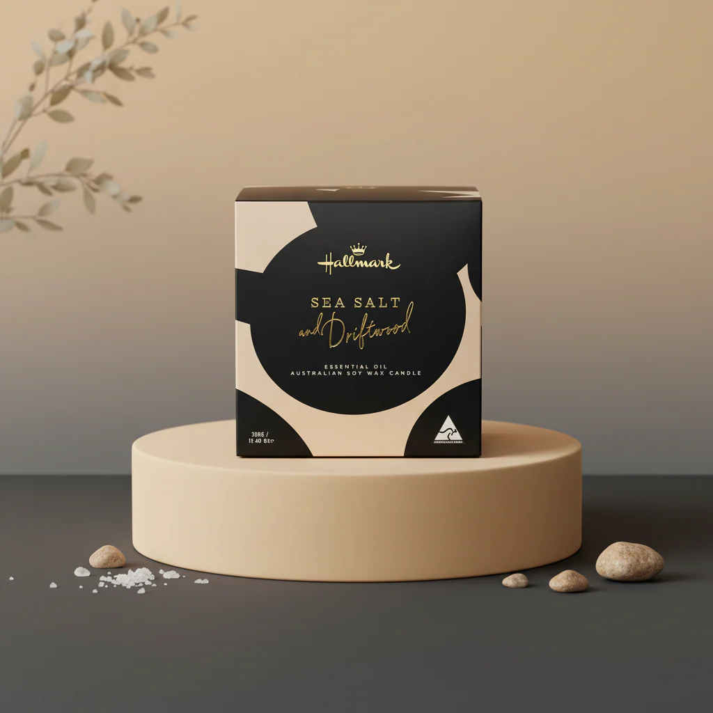 Hallmark Essential Oil Australian Soy Wax Candle - Sea Salt & Driftwood - Image 3