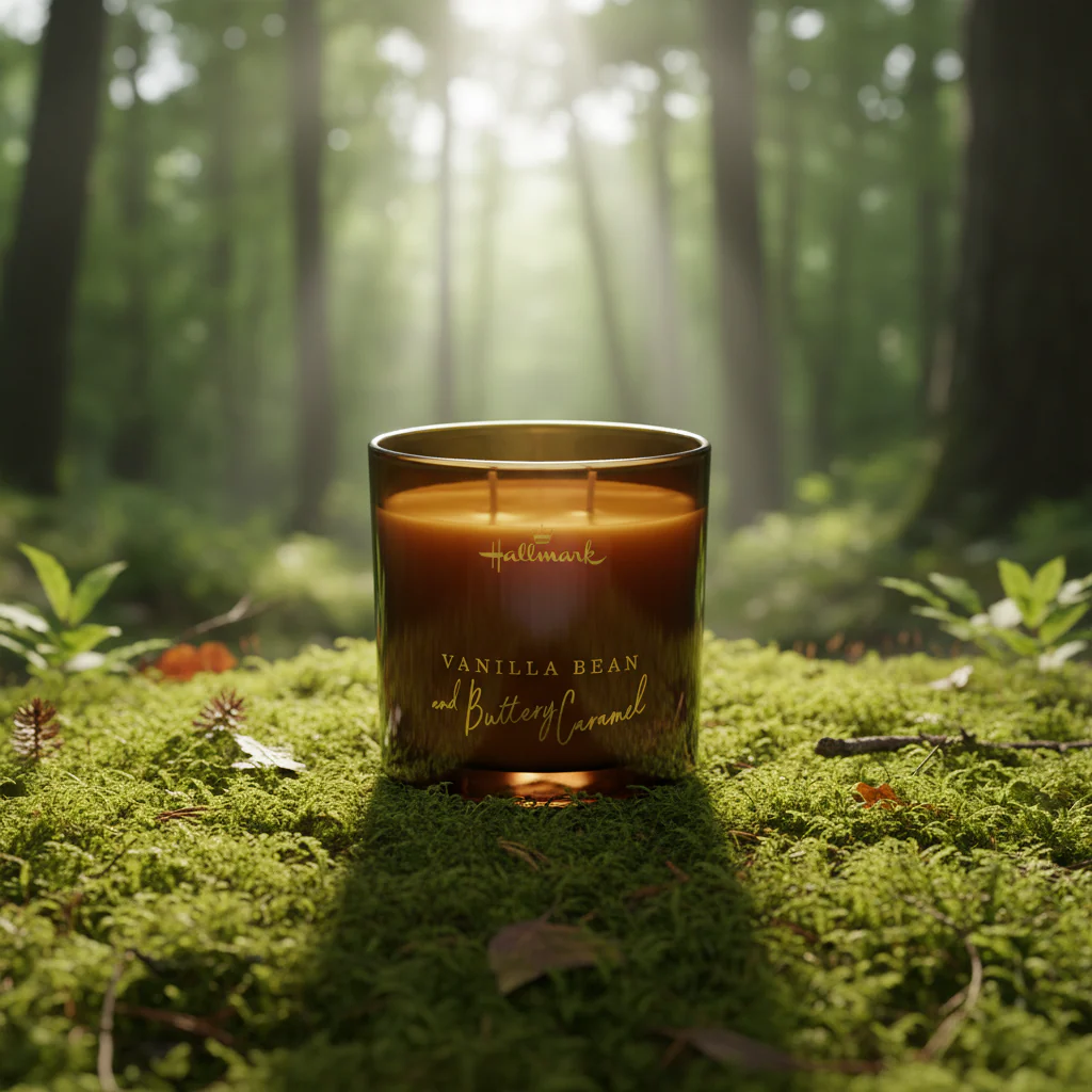 Hallmark Essential Oil Australian Soy Wax Candle - Vanilla Bean & Buttery Caramel - Image 6