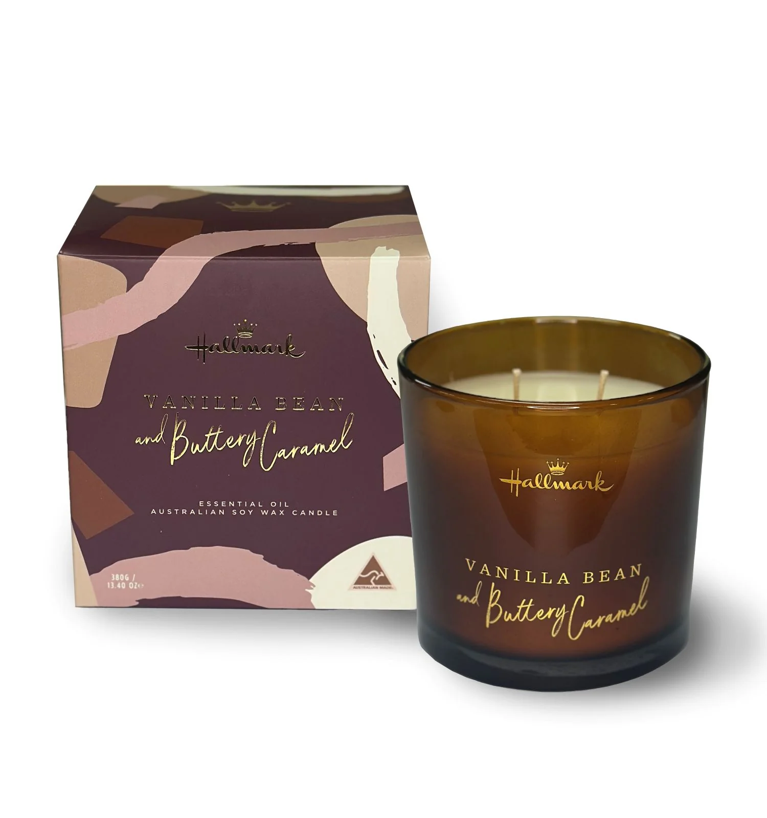 Hallmark Essential Oil Australian Soy Wax Candle - Vanilla Bean & Buttery Caramel - Image 8