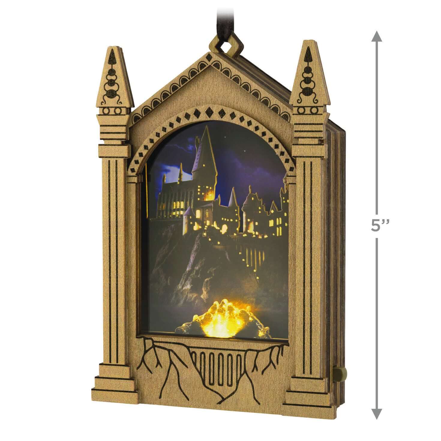 Harry Potter™ Hogwarts™ Musical Papercraft Ornament With Light — 2025 Hallmark Keepsake Christmas Ornament - Image 6