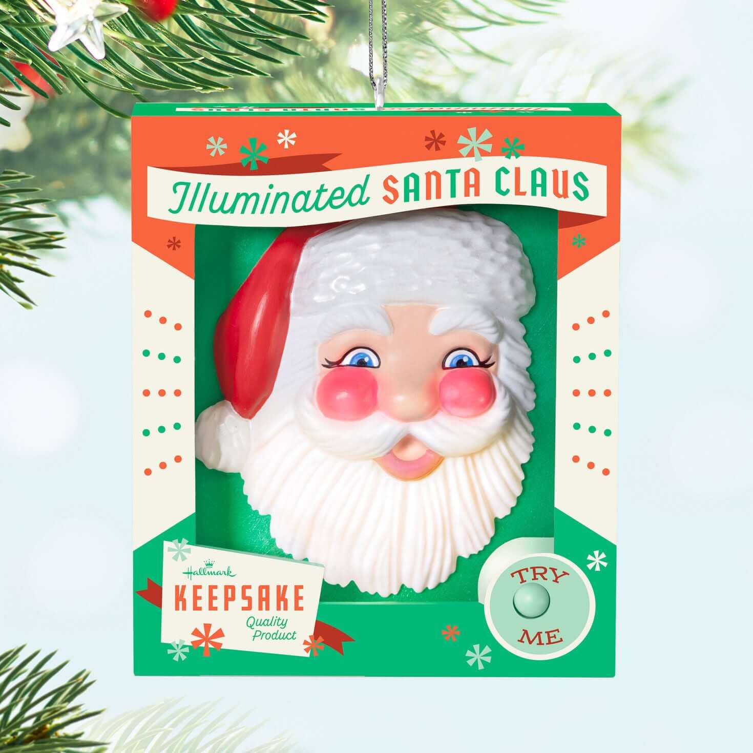 Holly Jolly Santa — 2025 Hallmark Keepsake Christmas Ornament - Image 2