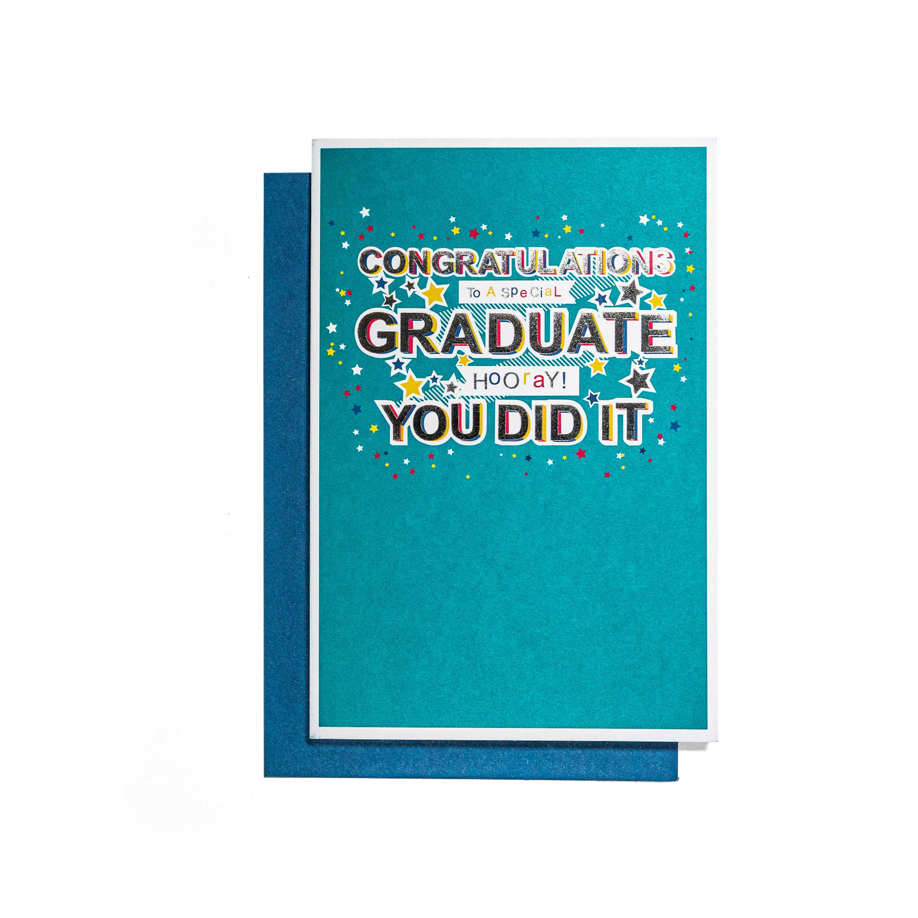Hooray You Did It Fun Graduation Congratulations Card - Image 3
