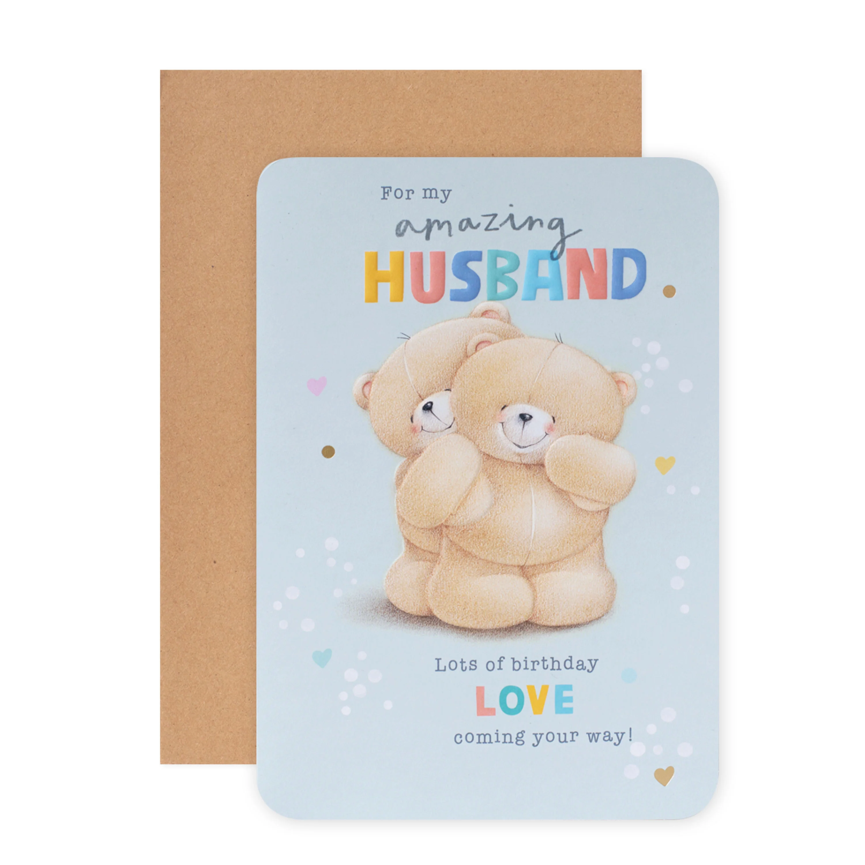 Hallmark Forever Friends Birthday Card for Husband - So Lucky - Image 3