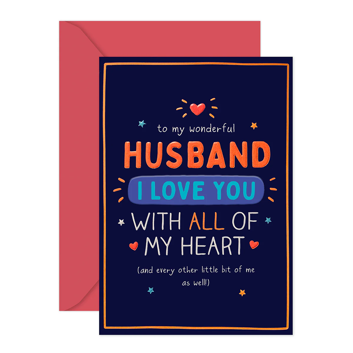 Hallmark x Happy Jackson Valentine's Day Card For Husband - All Of My Heart - Image 3