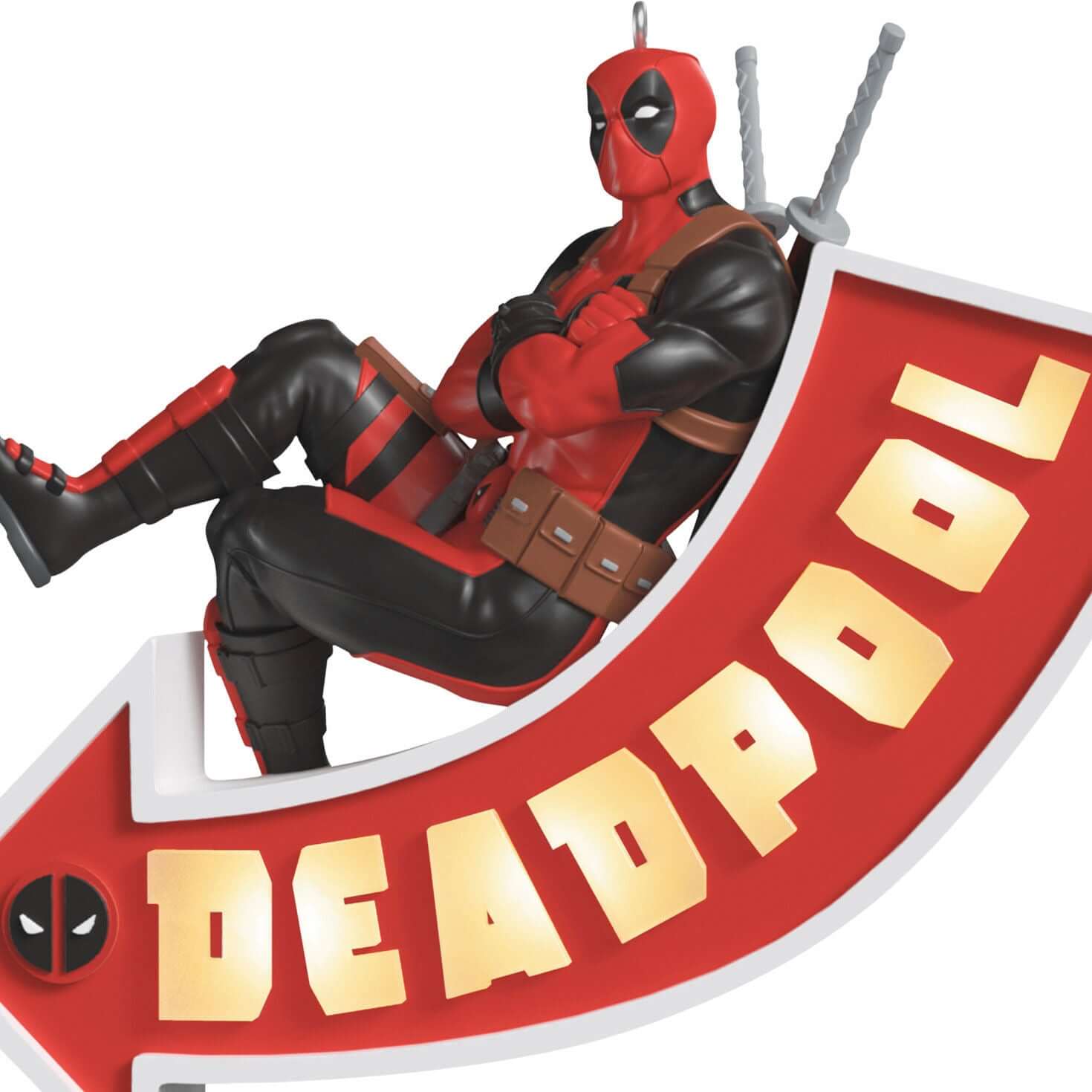 Marvel Deadpool It's a Sign! Ornament With Light — 2025 Hallmark Keepsake Christmas Ornament - Image 4