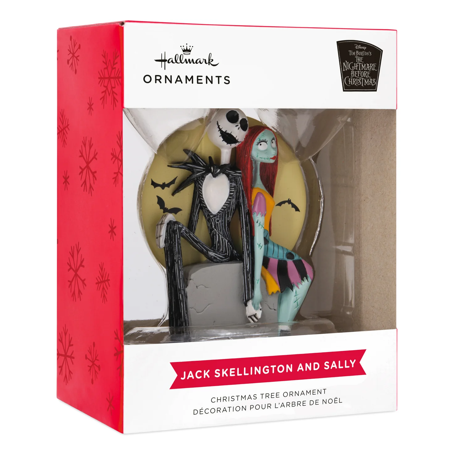 Hallmark Christmas Ornament - Disney Tim Burton's The Nightmare Before Christmas Jack and Sally on Tombstone - Image 5