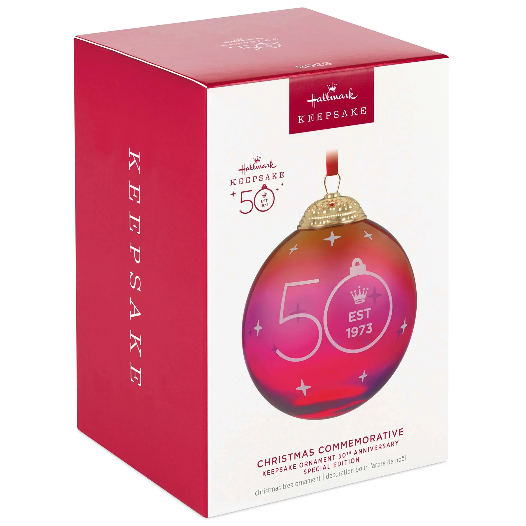 Keepsake Ornament 50th Anniversary Christmas Commemorative Special Edition — Hallmark Keepsake Christmas Ornament - Image 4