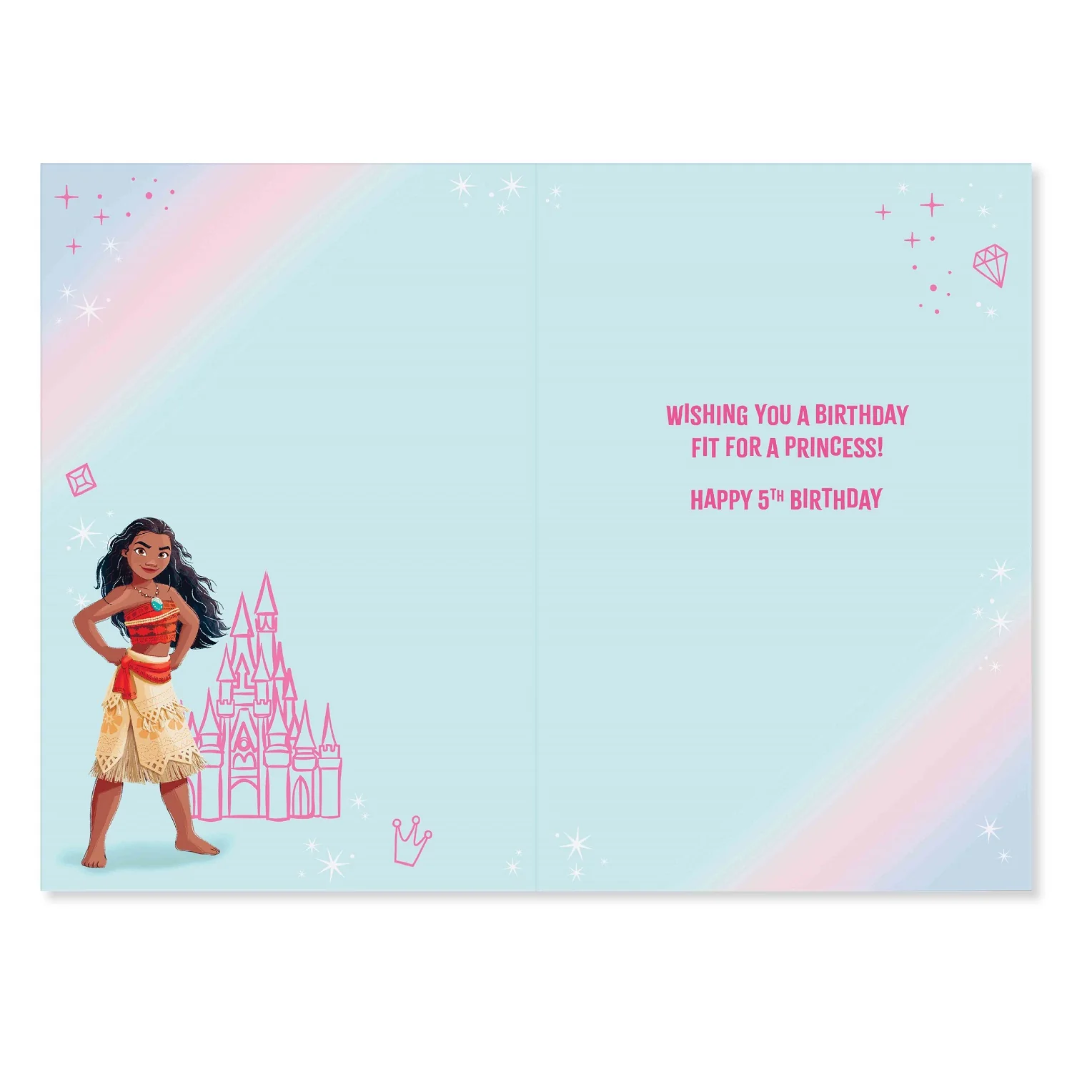 Connections from Hallmark Age 5 Birthday Card - Disney Princess 5 - Image 2