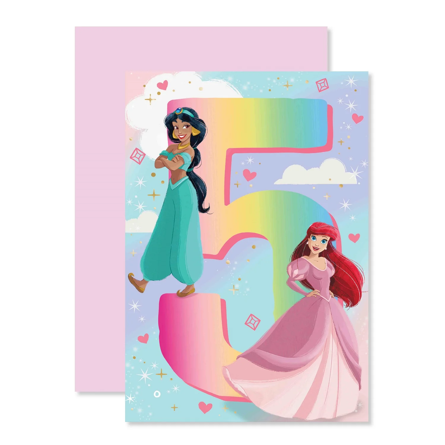 Connections from Hallmark Age 5 Birthday Card - Disney Princess 5 - Image 3