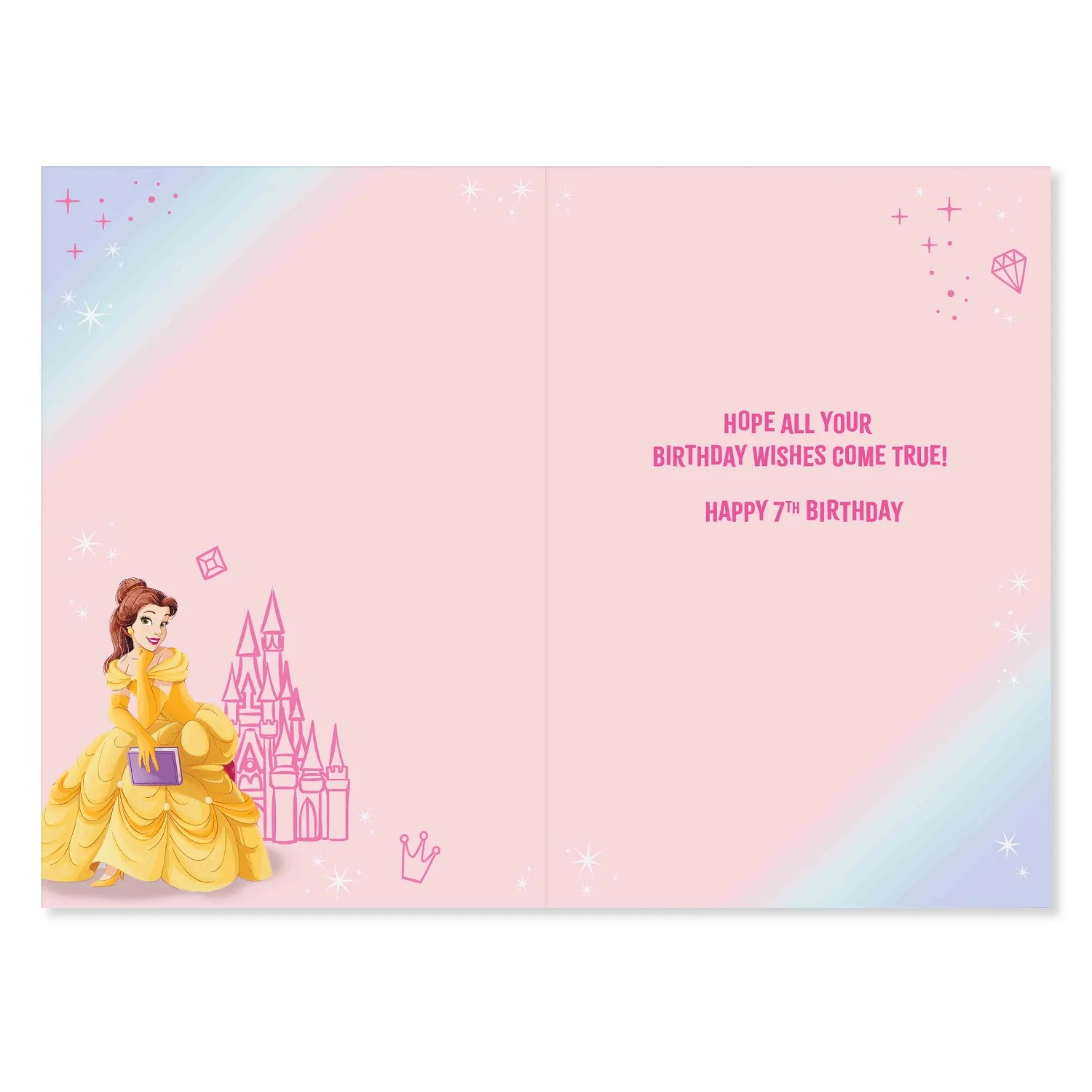 Connections from Hallmark Age 7 Birthday Card - Disney Princess 7 - Image 2
