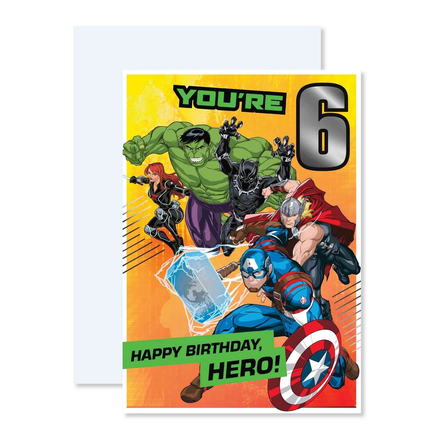 Connections from Hallmark Age 6 Birthday Card - Marvel Avengers - Image 3