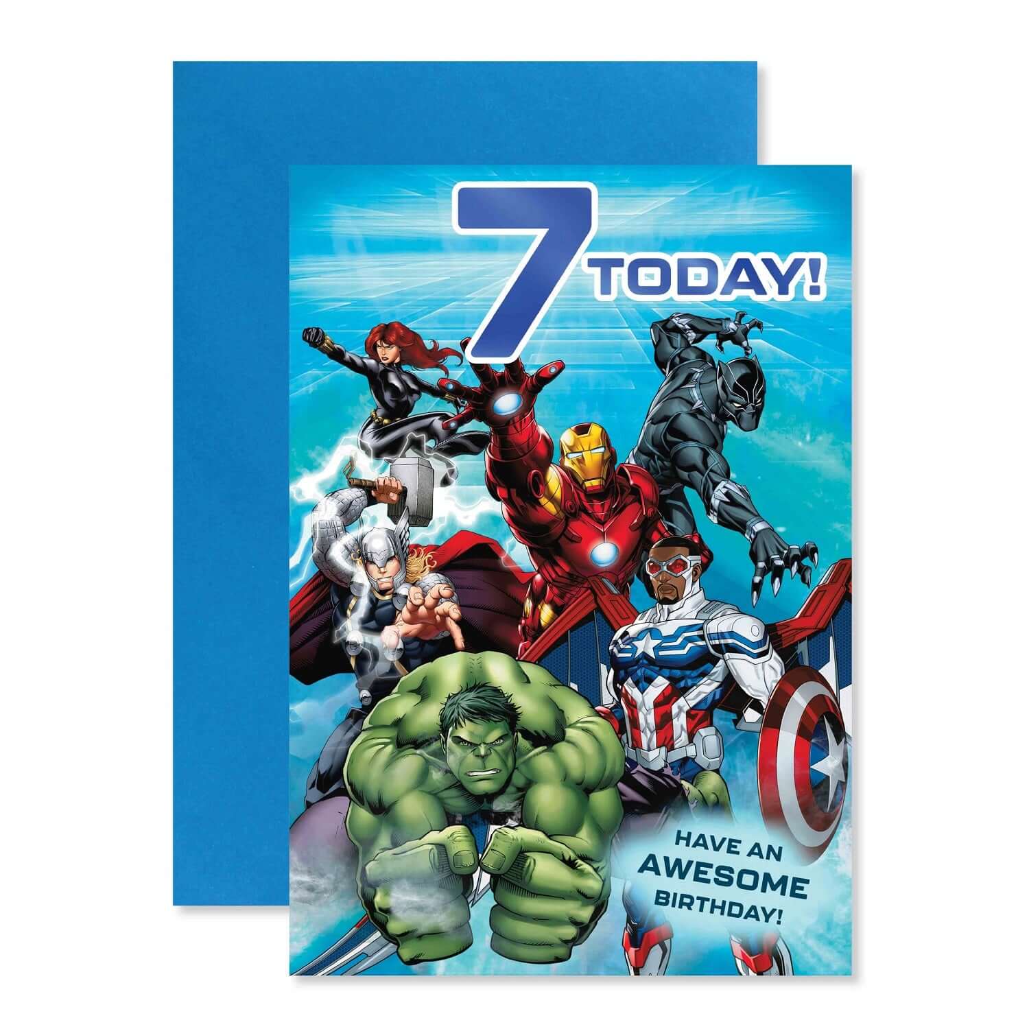 Connections from Hallmark Age 7 Birthday Card - Marvel Avengers - Image 3