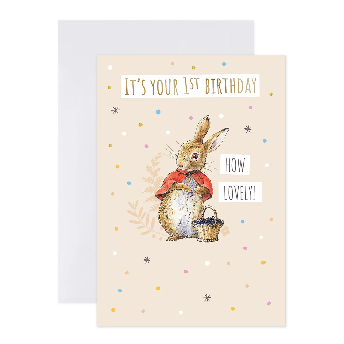 Connections from Hallmark 1st Birthday Card - Peter Rabbit How Lovely - Image 3