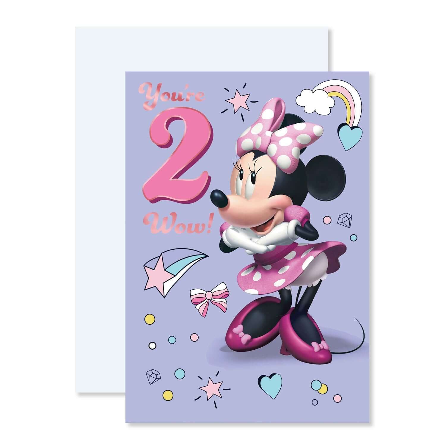 Connections from Hallmark Age 2 Birthday Card - Disney Minnie Mouse - Image 3