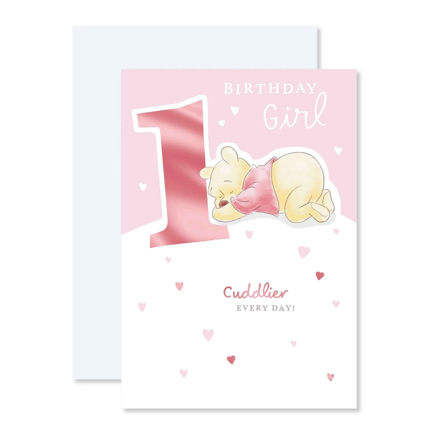 Connections from Hallmark Age 1 Birthday Card - Winnie the Pooh Birthday Girl - Image 3
