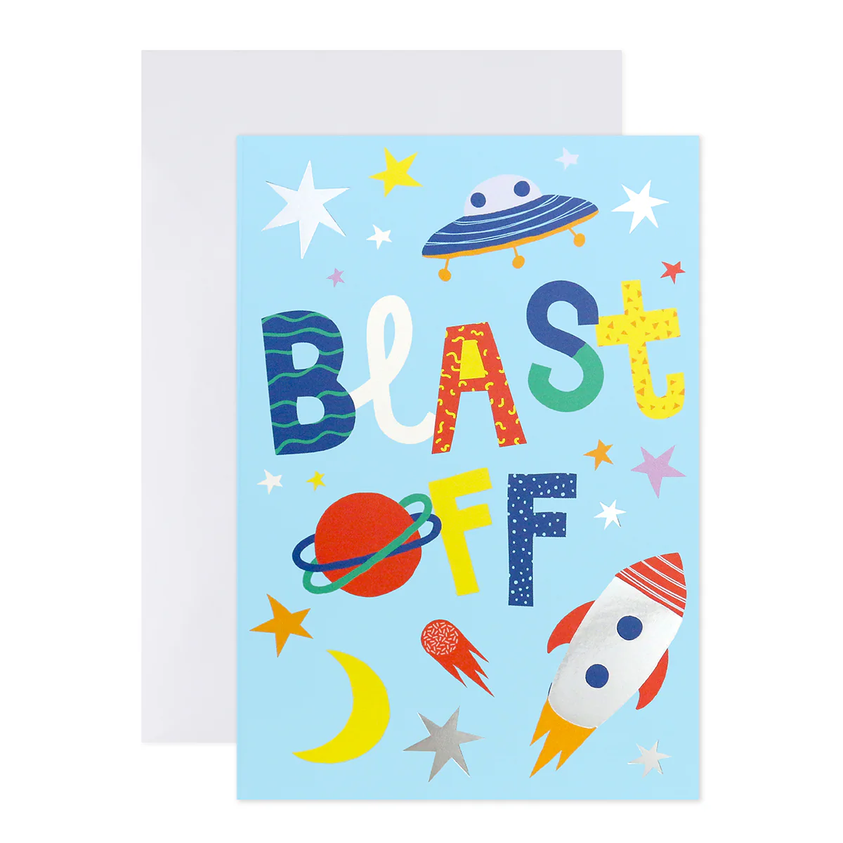 Connections from Hallmark Birthday Card - Spaceship Blast Off - Image 3