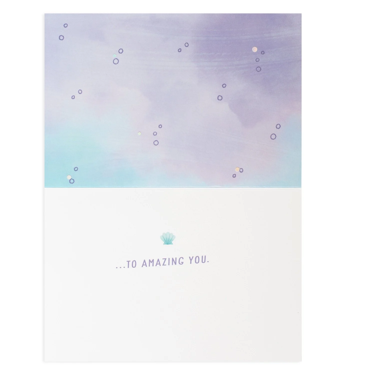Hallmark Signature Birthday Card - Mermaid & Friends - Image 2